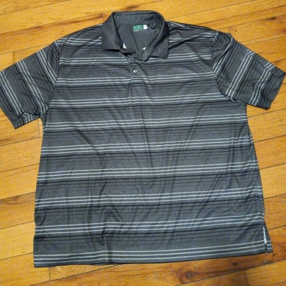 Ben Hogan Performance Golf Polo Short Sleeve Shirt Striped Pattern Size … - Picture 1 of 3